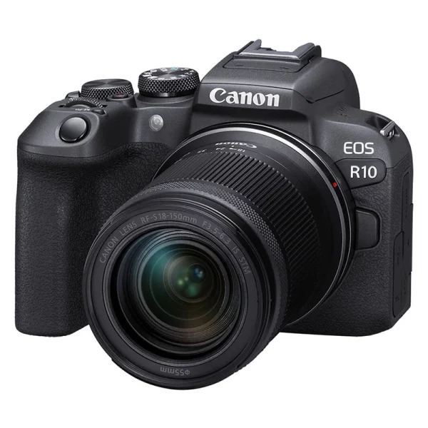 دوربین Canon EOS R10 با لنز 18-150mm – مناسب عکاسی حرفه‌ای و سفر