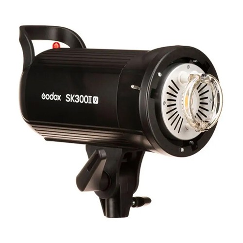 تصویر نور استودیویی تک شاخه SK-300 II V – فلاش استودیویی حرفه‌ای با توان 300 وات و چراغ مدلینگ قابل تنظیم