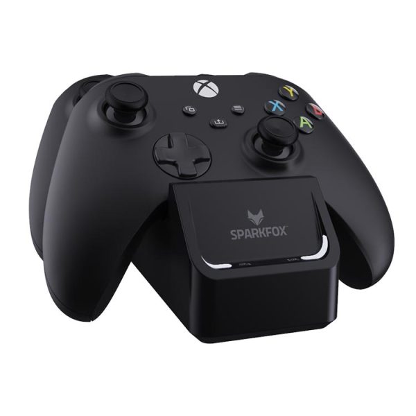 شارژر دسته Xbox Series X Sparkfox با قابلیت شارژ همزمان دو دسته و طراحی شیک