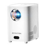 تصویر ویدئو پروژکتور BYINTEK X15 با طراحی مدرن و جمع‌وجور، نمایشگر بزرگ و روشنایی بالا را نشان می‌دهد