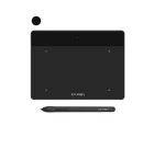 تبلت طراحی XP-Pen Deco Fun XS در رنگ‌های متنوع، با سطح فعال 6.3 × 4 اینچ و قلم بدون باتری، مناسب برای طراحی دیجیتال حرفه‌ای