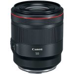 تصویر لنز Canon RF 50mm f/1.2L USM با طراحی سری L و دیافراگم باز f/1.2