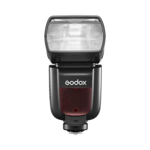 فلاش Godox TT685C II Canon با طراحی حرفه‌ای، پشتیبانی از HSS، کنترل بی‌سیم و باتری قابل شارژ، مناسب عکاسی پرتره، تبلیغاتی و استودیو با دوربین‌های کانن.