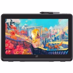 تصویری از تبلت طراحی XP-Pen Artist 22 Plus در حال استفاده، با نمایشگر بزرگ ۲۱.۵ اینچی