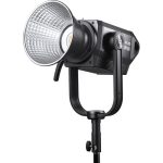 نور سینمایی Godox Knowled M200BI با طراحی حرفه‌ای، قابلیت تنظیم دمای رنگ، کنترل بی‌سیم و نور یکنواخت، مناسب برای فیلم‌سازی و عکاسی استودیویی.