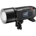 فلاش پرتابل Godox AD600Pro II با بدنه‌ای مستحکم، نمایشگر رنگی TFT، دکمه‌ها و چرخ‌های کنترلی دقیق، همراه با کابل باتری و مودی‌فایر