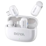 میکروفون یقه ای بی سیم بویا Boya Mini 13 Combo Wireless Microphone White