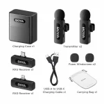 میکروفون یقه ای بی سیم بویا مدل BY-V3 Combo - تصویر 3