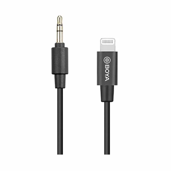 کابل تبدیل میکروفن بویا Boya BY-K1 3.5mm Trs to Lightning Cable